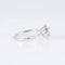 Bague 52 Bague solitaire en or blanc avec diamants 0,74 ct et 0,35 ct 58 Facettes AB254