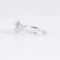 Bague 52 Bague solitaire en or blanc avec diamants 0,74 ct et 0,35 ct 58 Facettes AB254