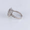 Bague 57 Bague style Art déco en or blanc 18 ct, diamants et saphirs 58 Facettes AB140