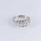 Bague 61 Bague jarretière - 5 diamants en or blanc 18 ct 58 Facettes AB593