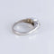 Bague 61 Bague jarretière - 5 diamants en or blanc 18 ct 58 Facettes AB593