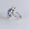 Bague 50 Bague duchesse en or blanc 18 ct, saphir de Ceylan et diamants 58 Facettes AB6
