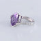 Bague 53 Marco Molinario - Bague en or blanc 18 ct améthyste et diamants 58 Facettes AB14