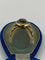 Bague 54 Bague marquise en or jaune 18 ct, émail bleu et diamants 58 Facettes AB17