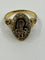 Bague 54 Bague marquise en or jaune 18 ct, émail bleu et diamants 58 Facettes AB17
