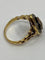 Bague 54 Bague marquise en or jaune 18 ct, émail bleu et diamants 58 Facettes AB17