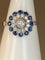 Bague 57 Bague fleur Art déco en or 18 ct, diamants et saphirs 58 Facettes AB45