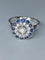 Bague 57 Bague fleur Art déco en or 18 ct, diamants et saphirs 58 Facettes AB45