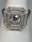 Bague 51 Bague de fiançailles - Bague octogonale en or 18 carats et diamants 58 Facettes AB46