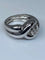 Bague 53 Bague en or blanc 18 carats avec diamant taille ancienne 0,80 ct 58 Facettes AB49