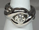 Bague 53 Bague en or blanc 18 carats avec diamant taille ancienne 0,80 ct 58 Facettes AB49
