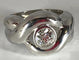Bague 53 Bague en or blanc 18 carats avec diamant taille ancienne 0,80 ct 58 Facettes AB49