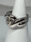 Bague 53 Bague en or blanc 18 carats avec diamant taille ancienne 0,80 ct 58 Facettes AB49