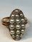 Bague 47 Bague marquise en or 18 carats avec perles fines et diamants 58 Facettes AB54