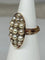 Bague 47 Bague marquise en or 18 carats avec perles fines et diamants 58 Facettes AB54