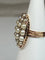 Bague 47 Bague marquise en or 18 carats avec perles fines et diamants 58 Facettes AB54