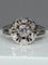 Bague 63 Bague fleur en or blanc 18 carats et diamants 58 Facettes AB60