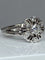 Bague 63 Bague fleur en or blanc 18 carats et diamants 58 Facettes AB60