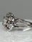 Bague 63 Bague fleur en or blanc 18 carats et diamants 58 Facettes AB60