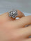 Bague 48 Bague fleur en or 18 carats sertie de diamants 58 Facettes AB69
