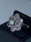 Bague 48 Bague fleur en or 18 carats sertie de diamants 58 Facettes AB69