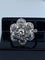Bague 48 Bague fleur en or 18 carats sertie de diamants 58 Facettes AB69
