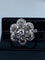 Bague 48 Bague fleur en or 18 carats sertie de diamants 58 Facettes AB69