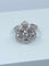 Bague 48 Bague fleur en or 18 carats sertie de diamants 58 Facettes AB69