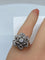 Bague 48 Bague fleur en or 18 carats sertie de diamants 58 Facettes AB69