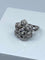 Bague 48 Bague fleur en or 18 carats sertie de diamants 58 Facettes AB69