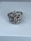Bague 48 Bague fleur en or 18 carats sertie de diamants 58 Facettes AB69