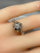 Bague 51 Bague solitaire en or gris 18 carats et diamants 58 Facettes AB72bis