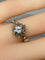 Bague 51 Bague solitaire en or gris 18 carats et diamants 58 Facettes AB72bis