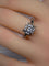 Bague 55 Bague marguerite en or blanc 18 carats et diamants 58 Facettes AB72
