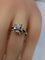 Bague 55 Bague marguerite en or blanc 18 carats et diamants 58 Facettes AB72