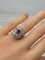 Bague 51 Bague ovale en or 18 carats avec rubis et diamants 58 Facettes AB75