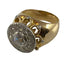 Bague 58 Bague vintage 1960 en or jaune 18 carats, platine et diamants 58 Facettes AB12