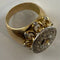 Bague 58 Bague vintage 1960 en or jaune 18 carats, platine et diamants 58 Facettes AB12