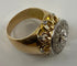 Bague 58 Bague vintage 1960 en or jaune 18 carats, platine et diamants 58 Facettes AB12