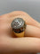 Bague 58 Bague vintage 1960 en or jaune 18 carats, platine et diamants 58 Facettes AB12