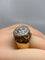 Bague 58 Bague vintage 1960 en or jaune 18 carats, platine et diamants 58 Facettes AB12