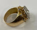 Bague 58 Bague vintage 1960 en or jaune 18 carats, platine et diamants 58 Facettes AB12