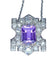 Pendentif Pendentif en platine à améthyste et diamants 58 Facettes AB109