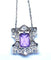 Pendentif Pendentif en platine à améthyste et diamants 58 Facettes AB109
