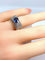 Bague 51 Bague jonc en or 18 carats avec saphir et diamants 58 Facettes AB155