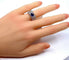 Bague 51 Bague jonc en or 18 carats avec saphir et diamants 58 Facettes AB155