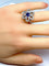 Bague 51 Bague fleur en or jaune 18 carats saphir et diamants 58 Facettes AB156
