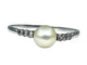 Bague 59 Bague en platine avec perle fine et diamants taille ancienne 58 Facettes AB162
