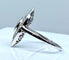 Bague 49 Bague marquise en platine et diamants vers 1900 58 Facettes AB159