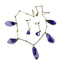 Boucles d'oreilles Parure - Collier et boucles d’oreilles en or jaune 18 carats et améthystes 58 Facettes AB173